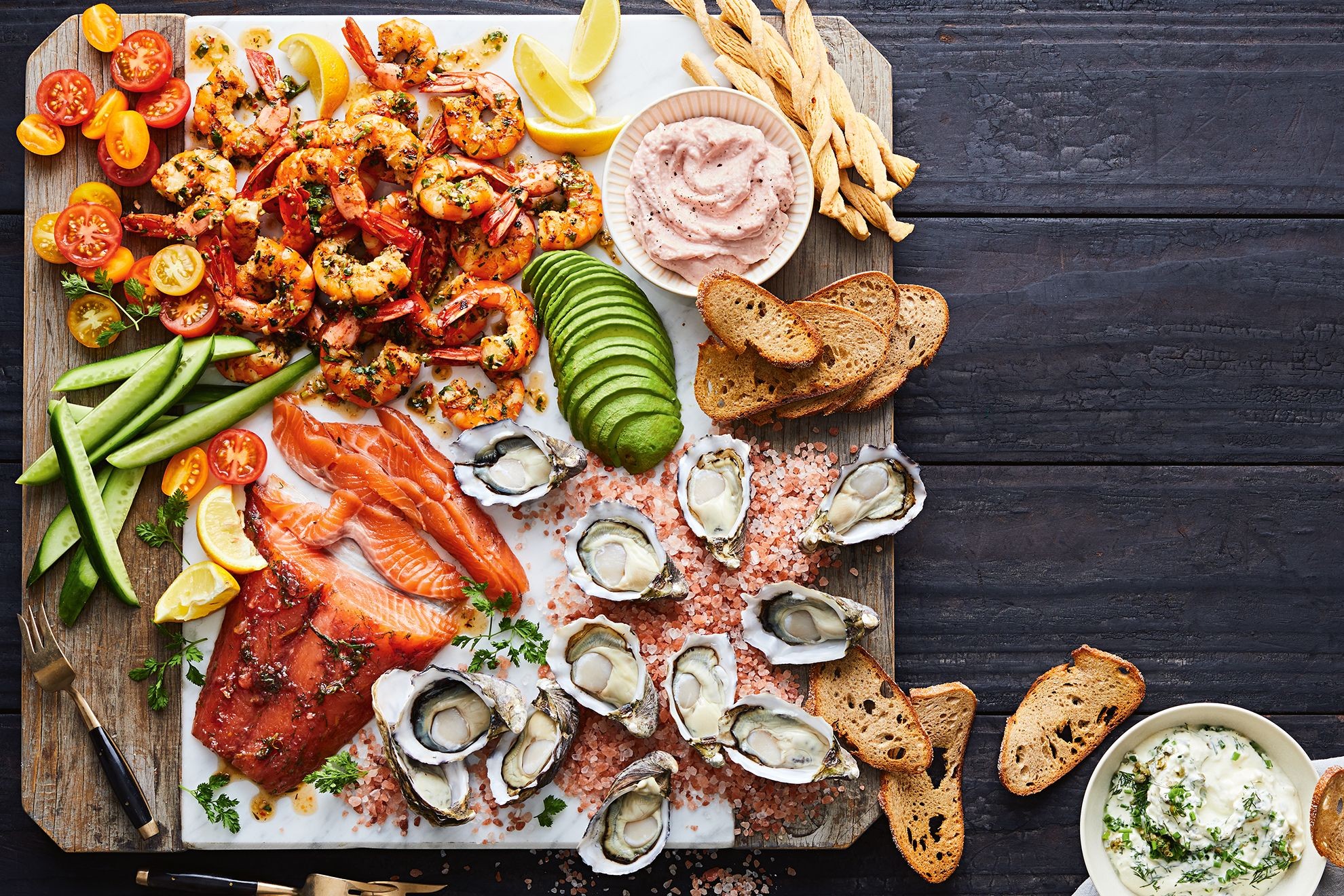 A generous Chinese seafood feast